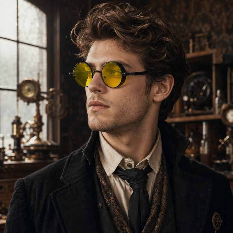Lunettes solaires vintage de style steampunk