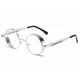 Argent avec Verres Transparent