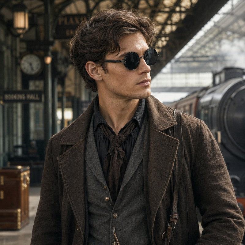 Lunettes solaires vintage inspirées du steampunk