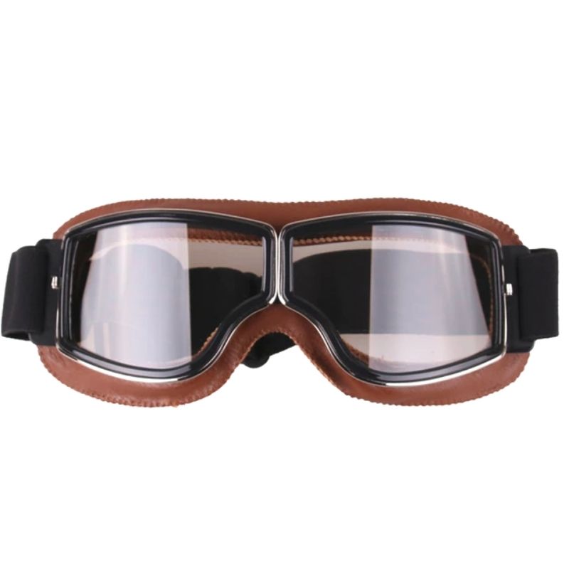 Lunettes steampunk de style rétro pour motard