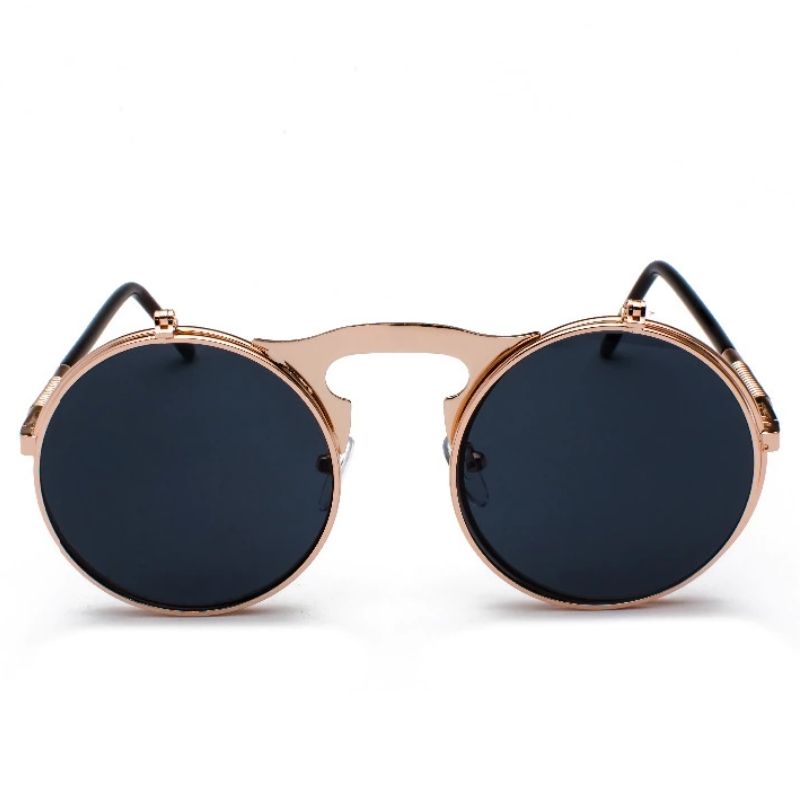 Lunettes steampunk flip de style vintage