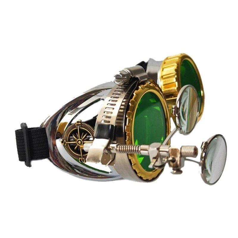 Lunettes steampunk rétro-futuristes
