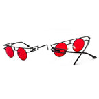 Lunettes steampunk solaires à barre droite