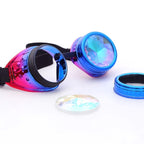 Lunettes style steampunk à effet kaléidoscope