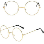 Lunettes vintage rondes féminines de protection solaire