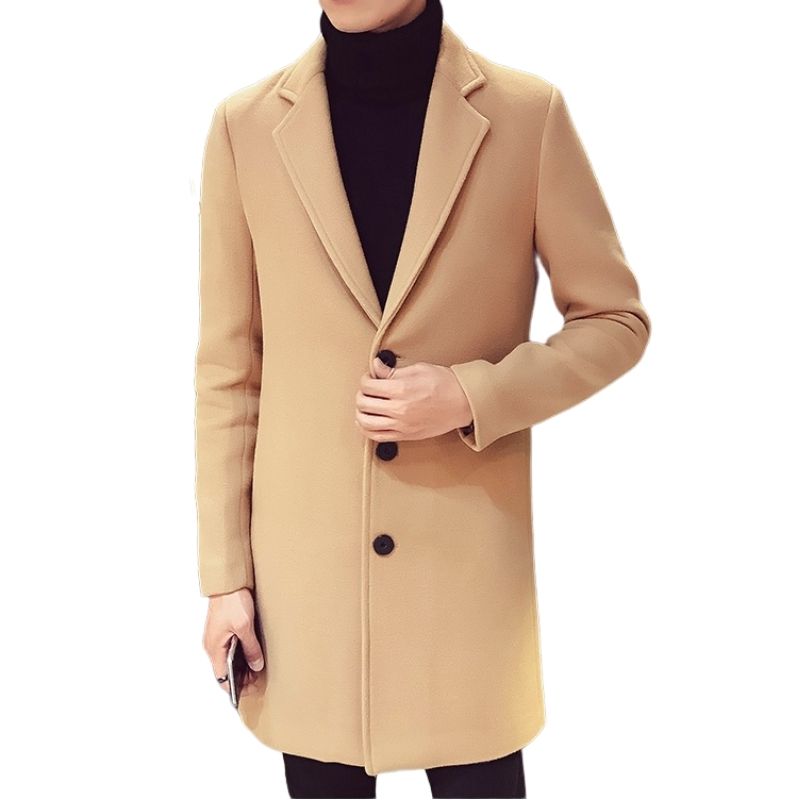 Manteau caban long pour homme