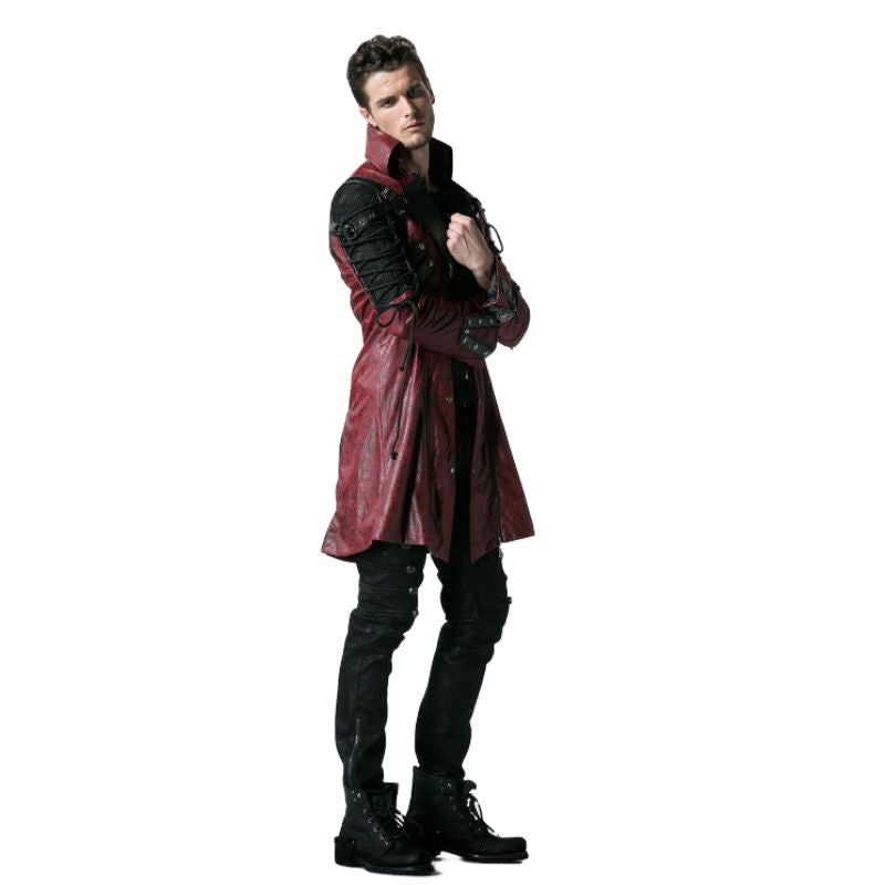 Manteau d’allure gothique steampunk long