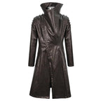 Manteau de style steampunk marron et long