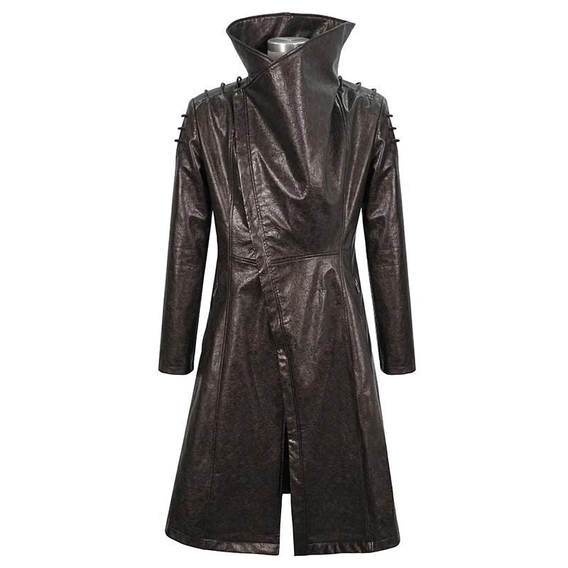 Manteau de style steampunk marron et long