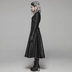 Manteau en simili PU au style gothique steampunk