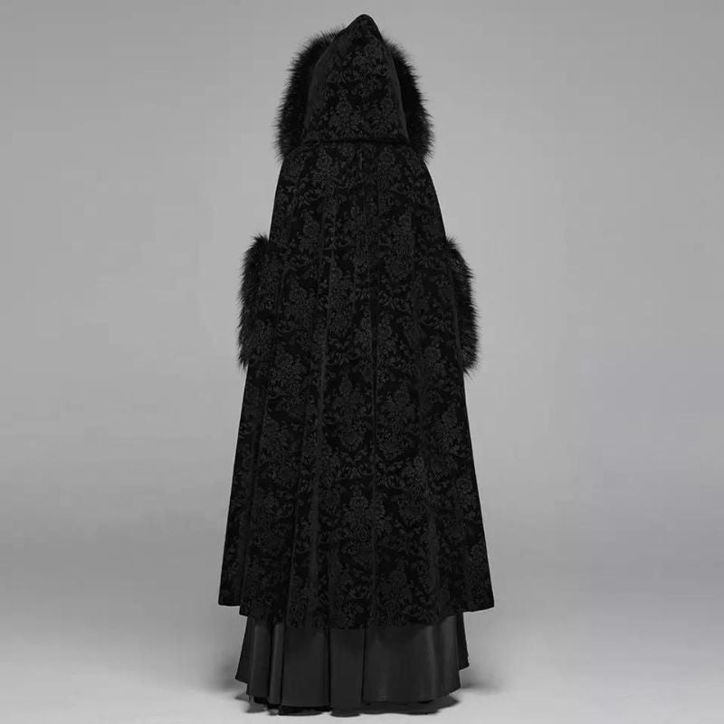 Manteau féminin de forme cape gothique