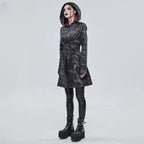 Manteau féminin style métal rock punk