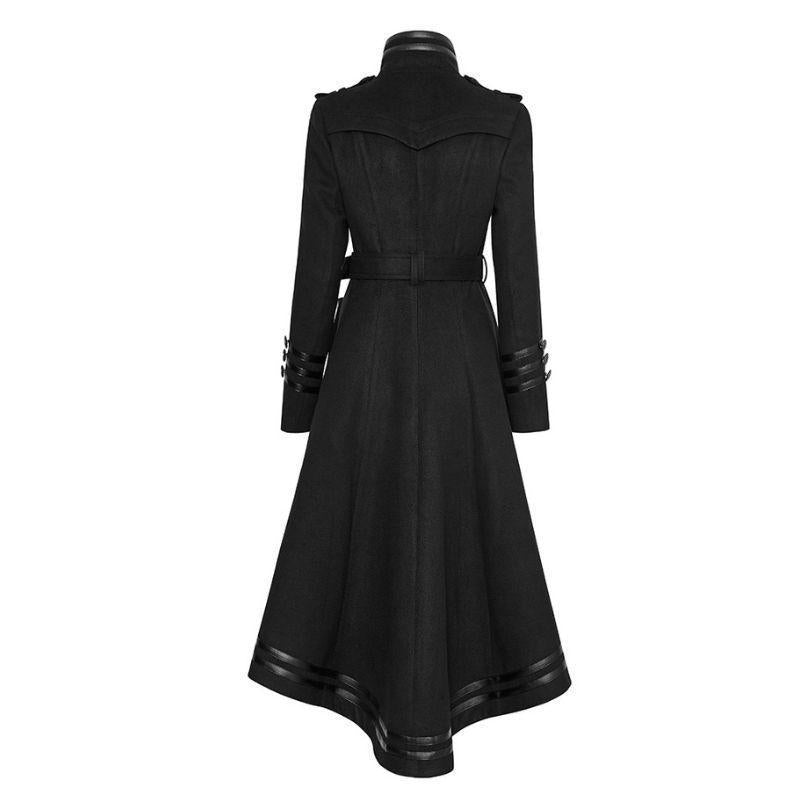Manteau femme noir long esprit gothique
