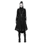Manteau gothique long noir pour femme