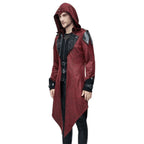 Manteau gothique rouge pour homme