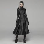 Manteau gothique steampunk en simili PU