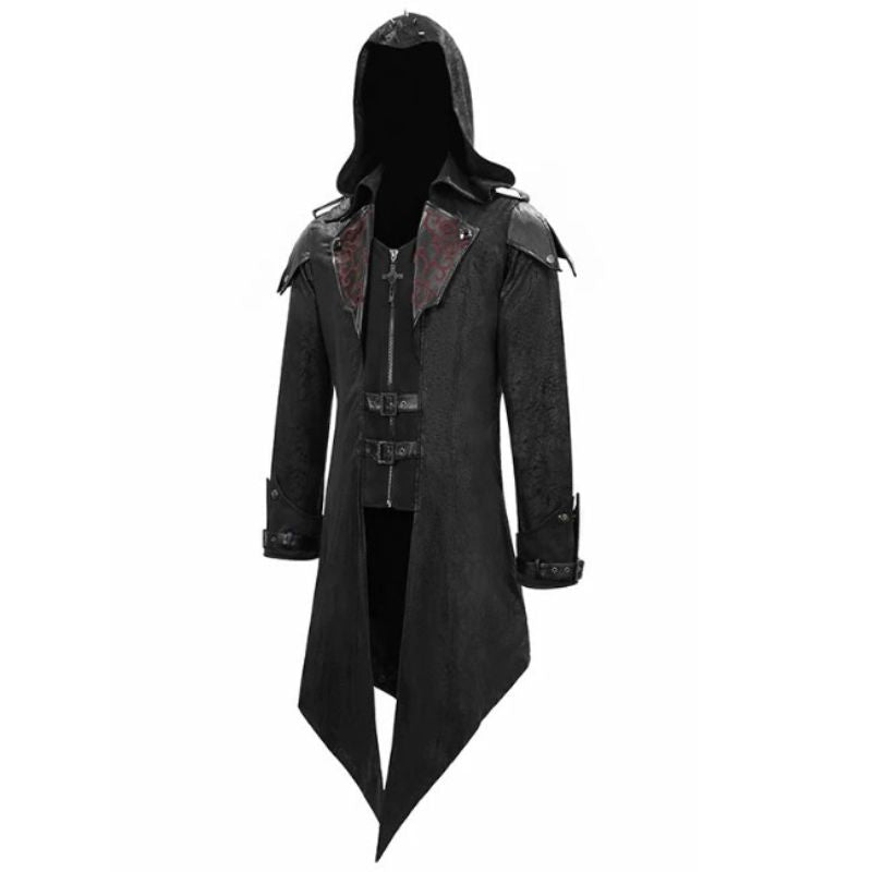 Manteau homme long d'inspiration punk
