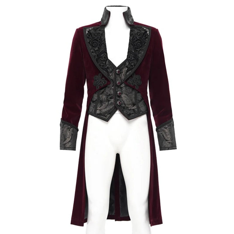 Manteau homme steampunk coupe redingote