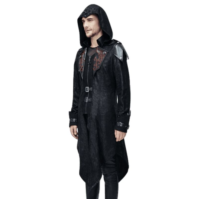 Manteau long homme au style punk