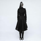 Manteau long pour femme noir gothique