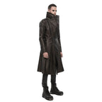 Manteau marron long au style steampunk