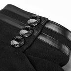 Manteau noir gothique long destiné aux femmes