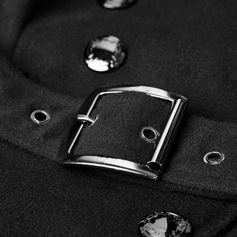 Manteau pour femme long noir d’inspiration gothique