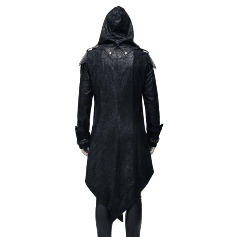 Manteau punk long masculin