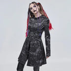 Manteau punk rock métal pour femme
