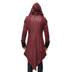 Manteau rouge gothique masculin