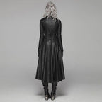 Manteau steampunk en simili PU gothique
