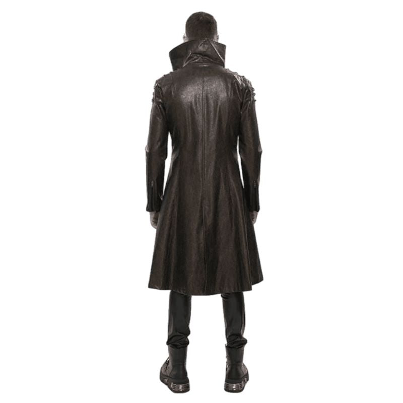 Manteau steampunk long de couleur marron