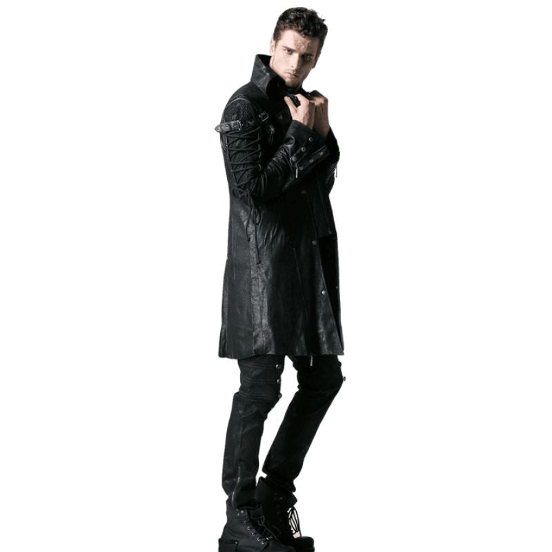 Manteau steampunk long de style gothique