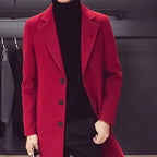 Manteau style caban long pour homme