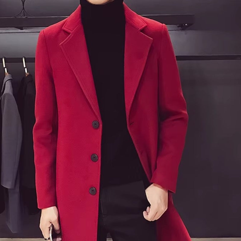 Manteau style caban long pour homme