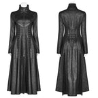 Manteau style steampunk gothique conçu en simili PU