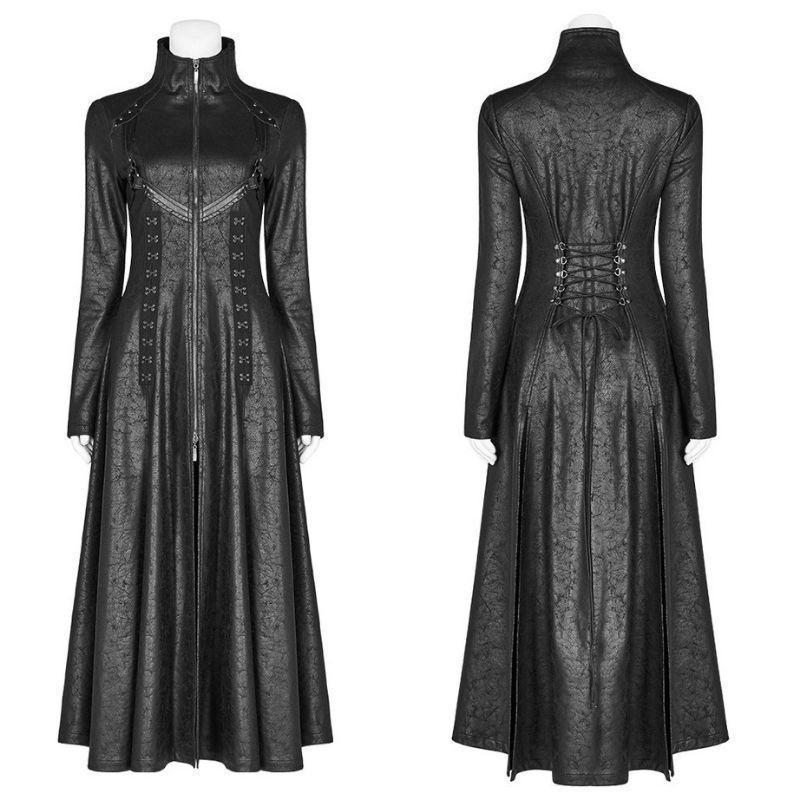 Manteau style steampunk gothique conçu en simili PU