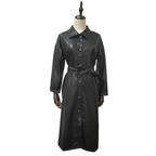 Manteau trench surdimensionné en PU