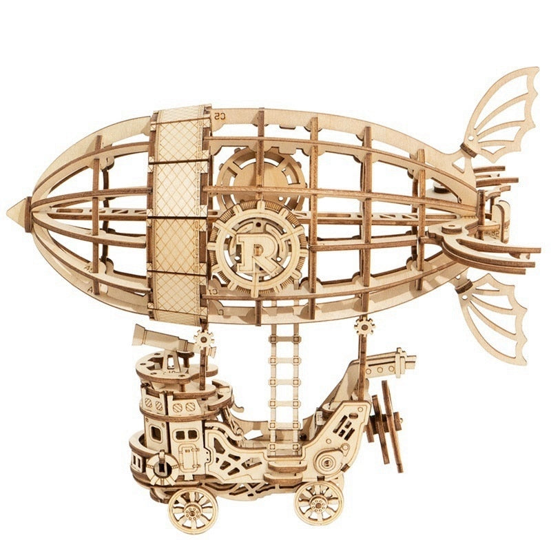 Maquette de dirigeable Zeppelin steampunk