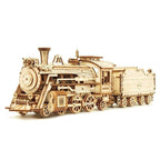 Maquette en bois de locomotive à vapeur