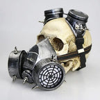 Masque à gaz d’allure steampunk