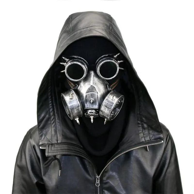 Masque à gaz esthétique steampunk