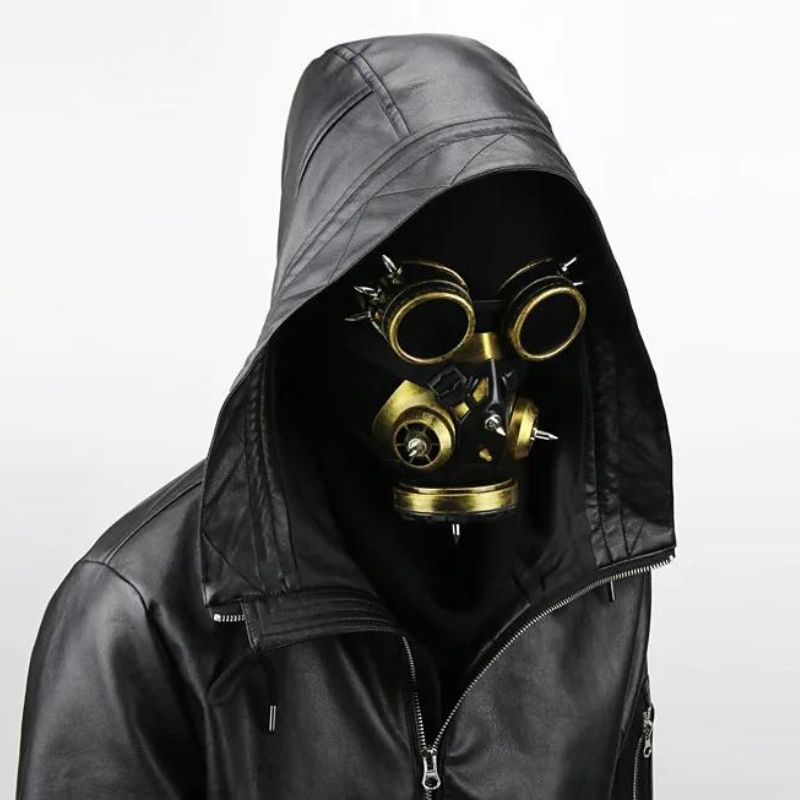 Masque cosplay futuriste de type masque à gaz