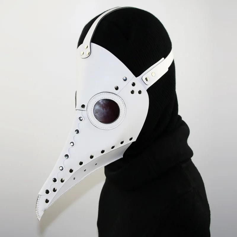Masque médecin de peste de couleur blanche