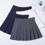 Mini-jupe à plis taille haute