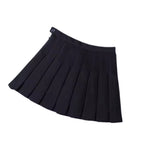 Mini-jupe plissée taille haute