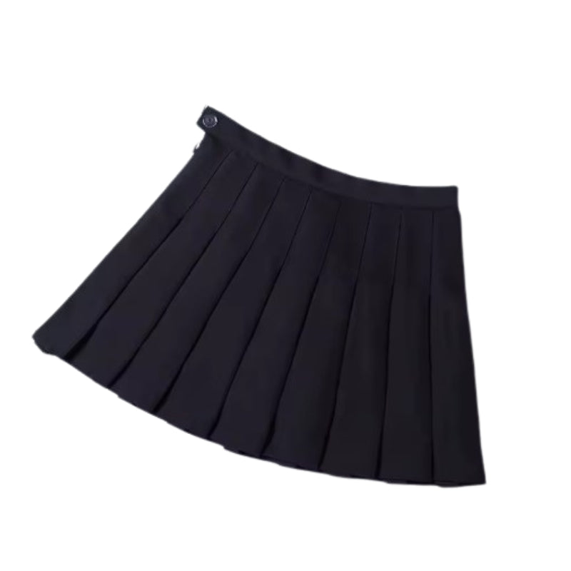 Mini-jupe plissée taille haute