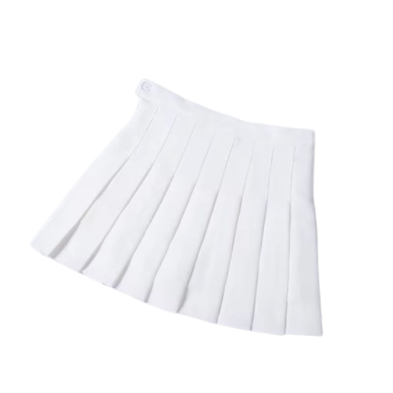 Mini-jupe taille haute au style plissé
