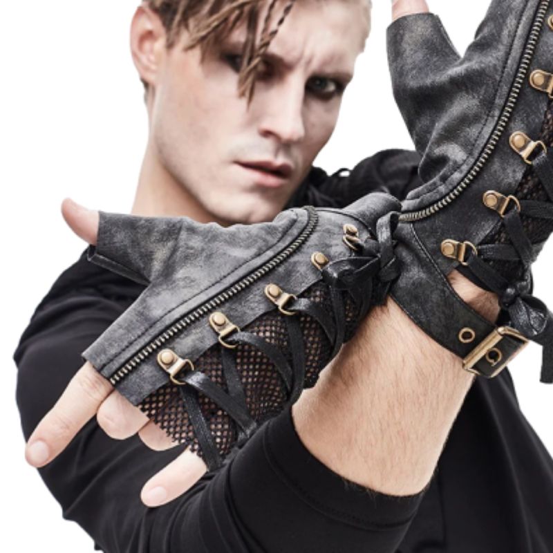 Mitaine masculine au style gothique
