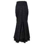 Modèle gothique de jupe longue noire